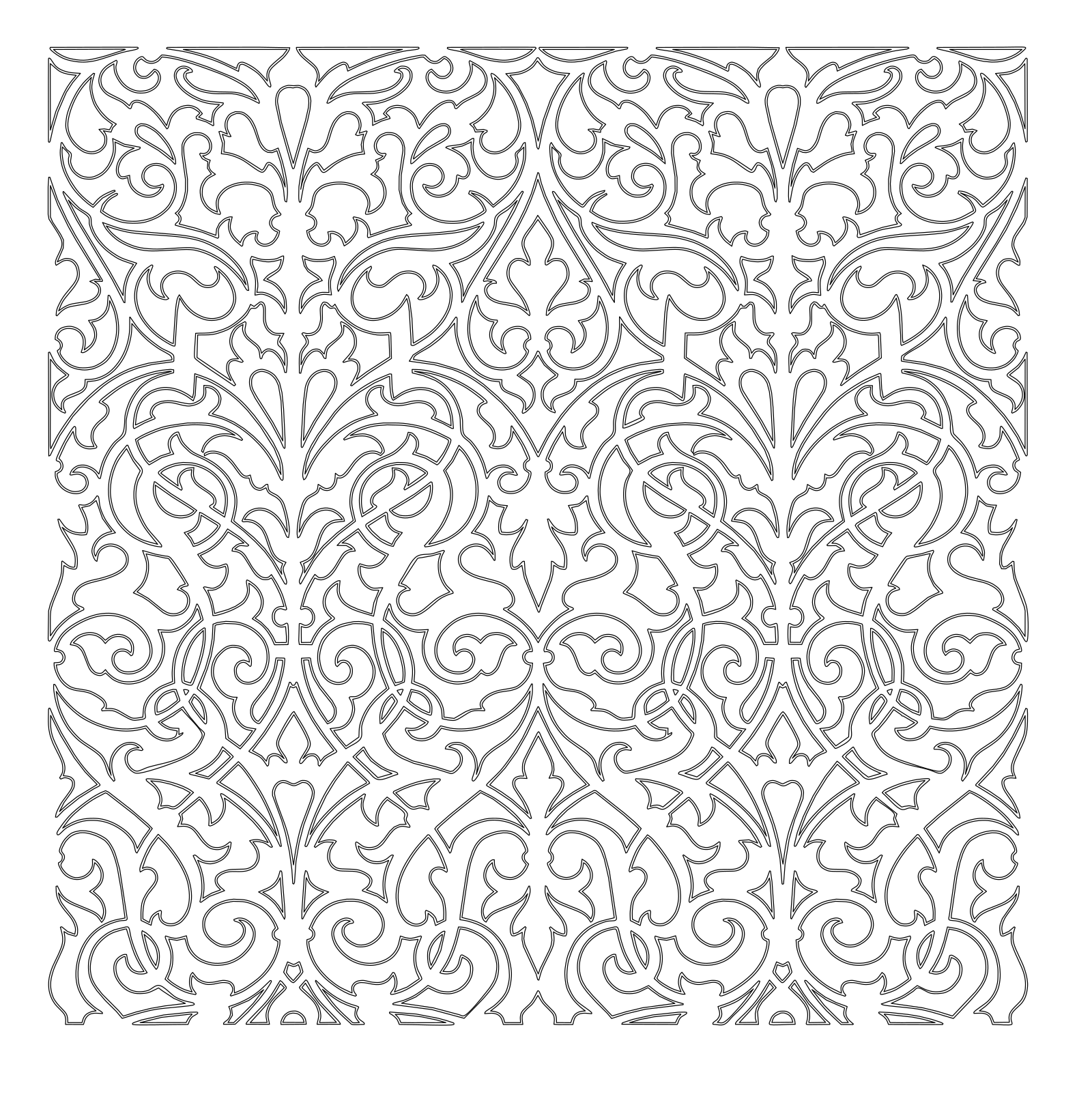 6 Free Floral Pattern DXF & SVG Vector Files | PhotoCAD