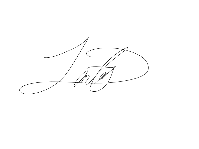 Cursive signature calligraphy vector line drawing, sweeping ascenders, looping letterforms and large encircling flourish.