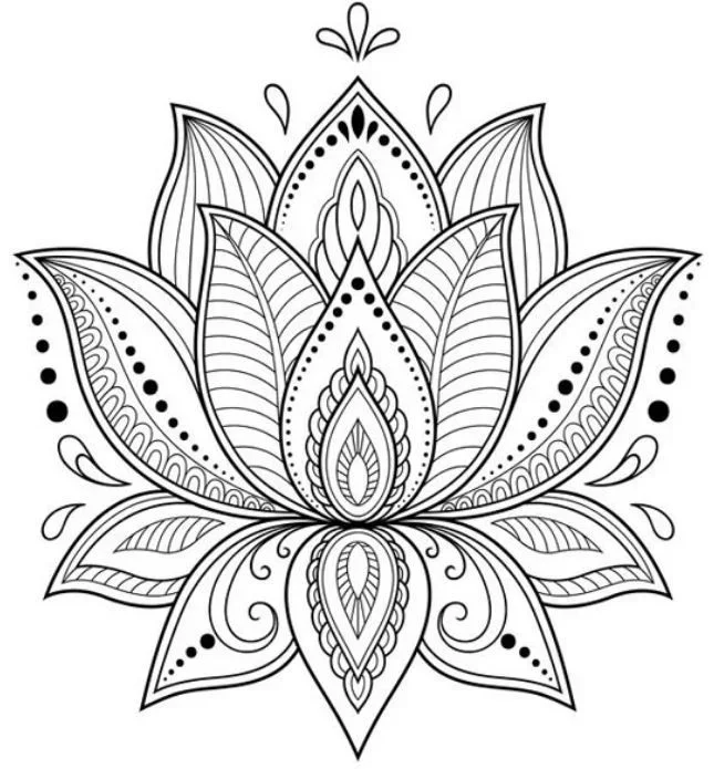 Original photo — Lotus Flower Mandala Pattern