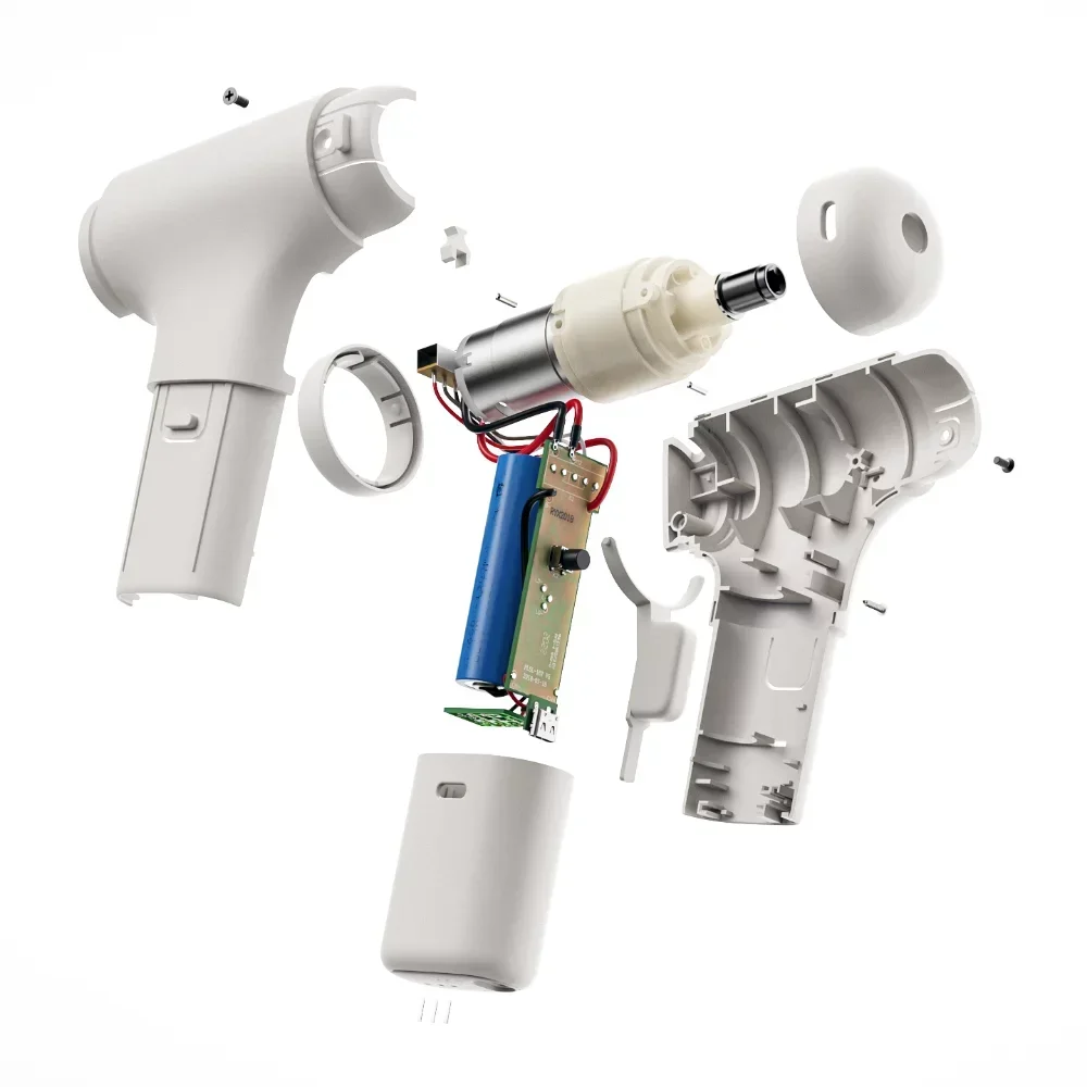 Original photo of Massage Gun Exploded View