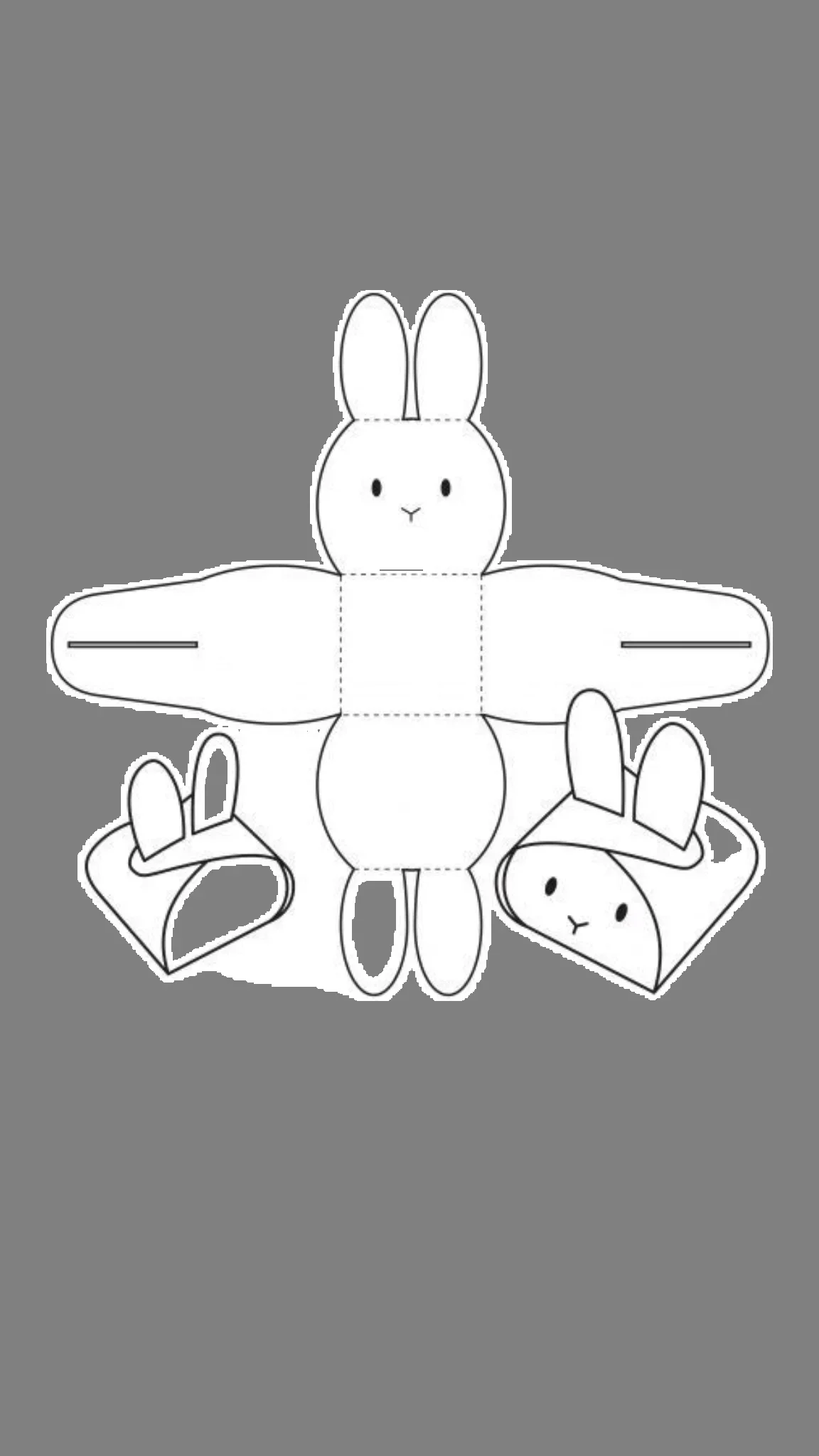Original photo — Miffy Bunny Gift Box Template