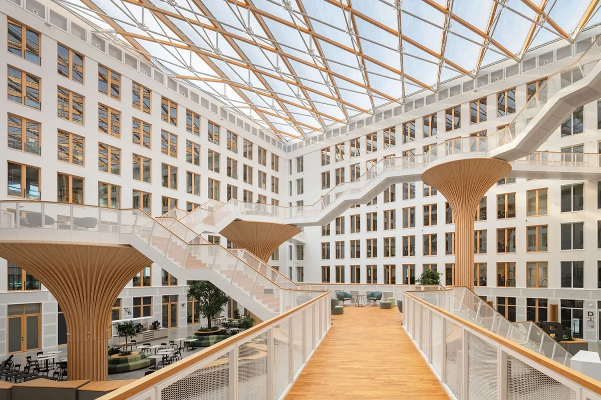 Original photo of Modern Office Building Atrium Interior