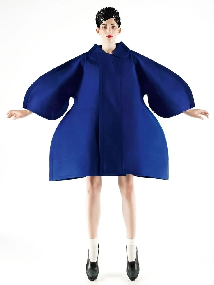Original photo — Sculptural Oversized Coat Fashion Flat